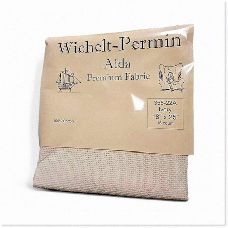Lambswool Delight: Permin Premium AIDA Cross Stitch Fabric - 16 Count, 18" x 25" for Exquisite Needlework!