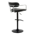 thumbnail image 6 of Demi Adjustable Bar Stool, Black Bar Stools, Bar Chairs, Swivel Bar Stools, Bar Stools Set of 2, Black Bar stools, Gold Bar Stools, Bar Stools for Kitchen Counter (Black Metal, Black), 6 of 6