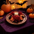 thumbnail image 4 of Fall Halloween Decoration for Home Indoor Outdoor Clearance Under $5.00!Halloween Autumns Harvests And Thanksgiving Table Decoration And Artificial Sunflower And Maple Leaf Candle Ring/Wreath, 4 of 6