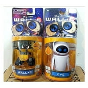 Unbranded Disney Pixar Wall-E and Eee-Vah EVE Set of 2pcs Mini Action Figure New in Box