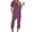 Purple, variant on LEKODE Sweat Pants and Hoodie Set Women Matching Sweat Set Two Piece Tracksuit for Women Two Piece Outfits Summer Sets 2 Piece Shirt Pants Streetwear Home Sets Two Piece Sets for Women Dressy Black L