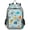 Aqua Sea, variant on Backpack for 6-12Y,17L Lightweight Travel Daypack with Reflective Strips & Chest Strap Nylon Banana Surf Print