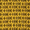 thumbnail image 1 of Ahgly Company Machine Washable Indoor Square Abstract Yellow Modern Area Rugs, 5' Square, 1 of 4
