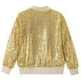 EnJoCho Girls Metallic 𝖡omber Jacket Zip Up Cropped Sparkly Coat ...