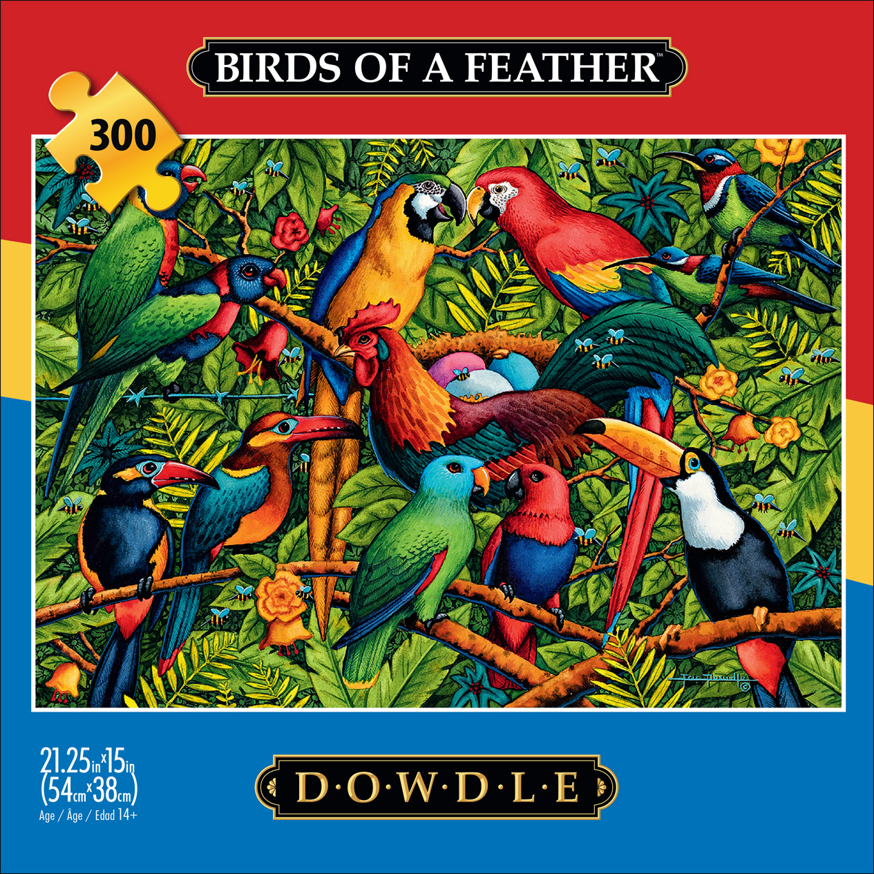 Buffalo Games 300-Piece Dowdle Birds of a Feather Adult Interlocking Jigsaw Puzzle
