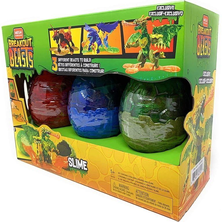 Breakout Beasts Mega Construx Slime 3 Pack