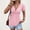 Pinks, variant on Women’s T-Shirt Fashion V-Neck Twist Front Tops Summer Lightweight Slim Fits Short Sleeve Blouses ,Gray,S