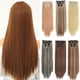 thumbnail image 1 of onlyliua Promoción de Temporada Extensiones de Cabello Largo y Clips de Moda Peluca Completamente Recta, 1 of 4