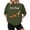 Army Green, variant on Women's Punch the Monkey Graphic T-Shirt, I'm Fine Slogan Funny Animal Illustration Top, Casual Short Sleeve Crew Neck Shirt, Soft Breathable Streetwear Tee