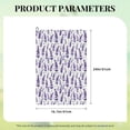 thumbnail image 4 of Lsque Lavender Flowers Premium Golf Towel - Ultra Absorbent and Quick Drying Microfiber Towel with Carabiner - Gift for Men -24" X 16", 4 of 8