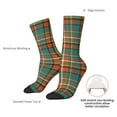 thumbnail image 4 of Logiee colorful plaid Print Adult Socks for Men & Women,Calf Socks, Ankle Socks,Boots Socks,Breathable Casual Sock,Unisex Crew Socks, 4 of 6
