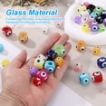 thumbnail image 3 of Uxcell Cuentas de Ojo Malvado de 16 mm, 10 Pcs Charm de Ojo Malvado Turco de Resina con Gran Agujero para Conector de Pendiente de Bricolaje, Pulsera, Collar, Aretes, Azul Oscuro/Negro/Rojo, 3 of 7