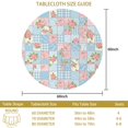 thumbnail image 3 of Pioneer Flower Floral Print Pattern Round Tablecloth 60 X 60 Inch, Wrinkle Resistant Wipeable Table Cloth for Kitchen Dining Picnic Patio Party, 3 of 6