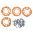 thumbnail image 1 of Accesorios RC, 4 piezas Rueda exterior de aleación de aluminio de 1,9 pulgadas Anillos exteriores Llantas Llantas RC Grado profesional, 1 of 8