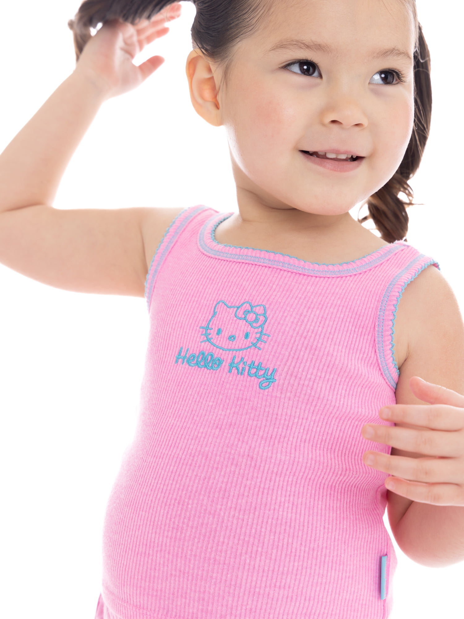 Hello Kitty Girls Embroidered Tank Top and Shorts Set, 2-Piece, Sizes 4-16