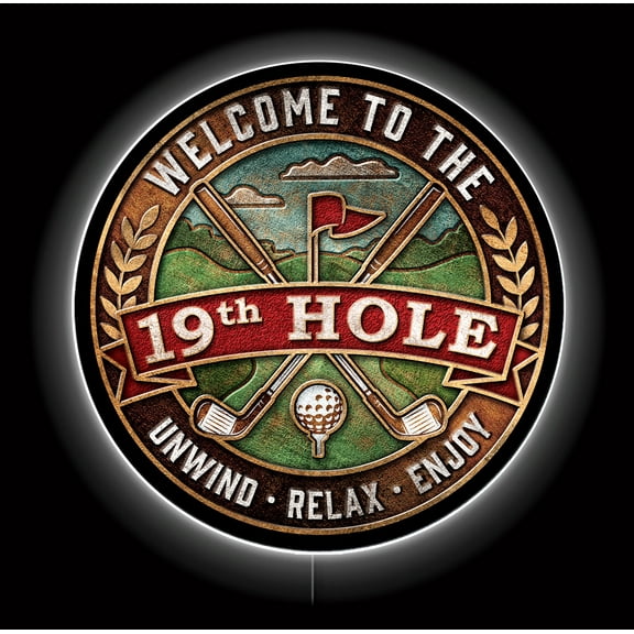 LED 19TH HOLE Signs