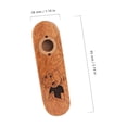 thumbnail image 3 of Mini instrumento de viento Kazoo de madera de caoba para amantes de la música (niña pequeña), 3 of 3