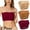 Wine, variant on Iyufng Strapless Bras for Women Plus Size,Push Up Wireless Bra,3PC Ladies Traceless Comfortable No Steel Ring Breathable Gathering Bra Woman Underwear Tube Top