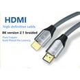 thumbnail image 6 of KOMI8K HDMI Cable 2.1,(7680x4320P,8K/60Hz,4K/120Hz,2K/144Hz,1080P/240Hz),HDTV Interface, High-Speed 48Gbp HD Cable Compatible with TV/PS/Computer/Projector/Video/Game-Grey (1.5 meter), 6 of 7