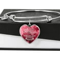 thumbnail image 2 of Love The Lord With Your Whole Being Christian Faith Heart Bracelet Bangle, 2 of 8