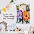 thumbnail image 4 of FORMRS Acrylic Clipboard with Low Profile Clip Standard A4 Letter Size, 12.5" x 9", Bright Flowers, 4 of 8