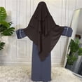 thumbnail image 1 of Chapeau Froissé Uni pour Femmes avec Hijab Ethnique Musulman, 1 of 4