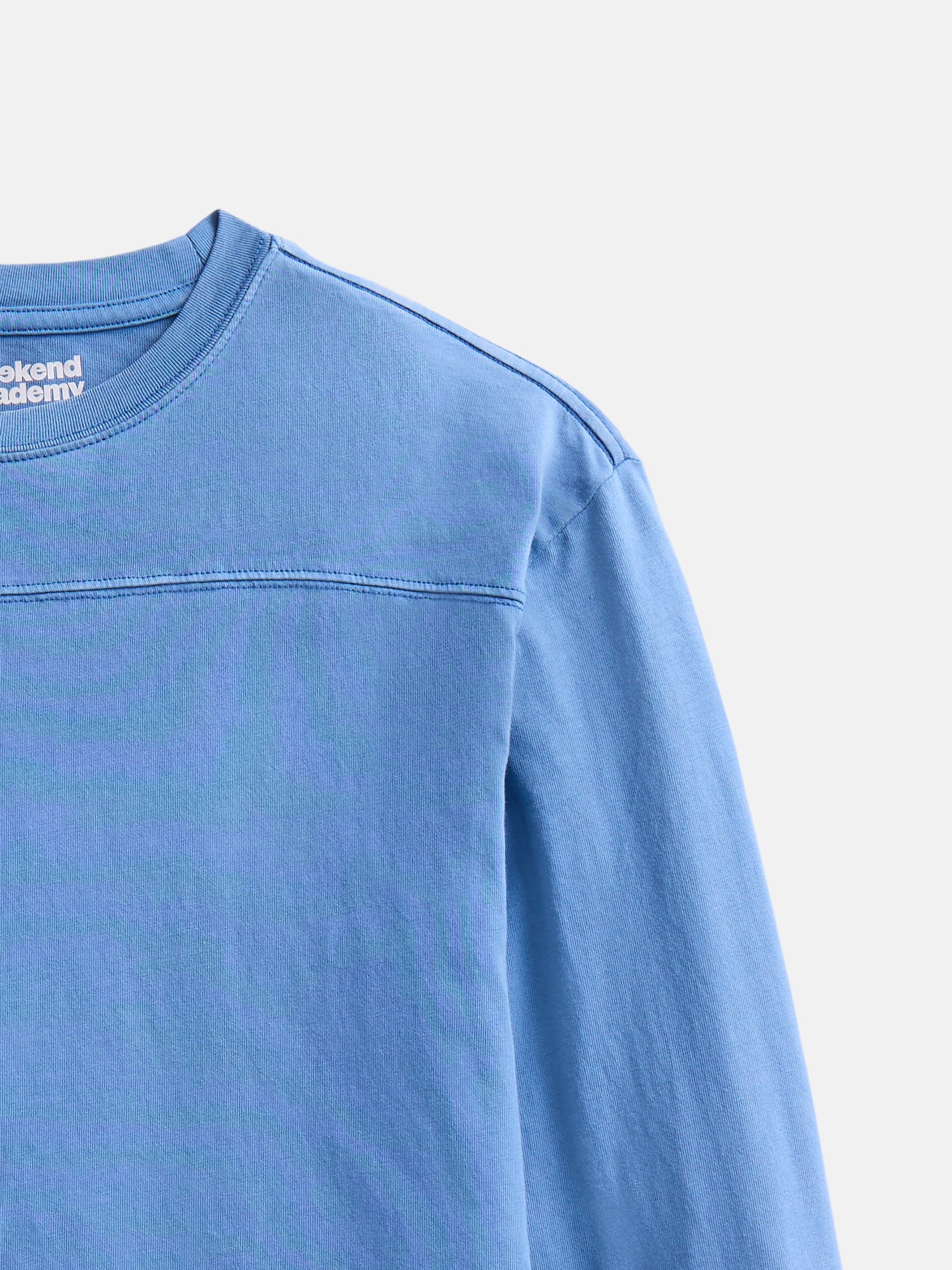 Weekend Academy Boys Football Yoke Tee with Long Sleeves, Sizes XS-XXL