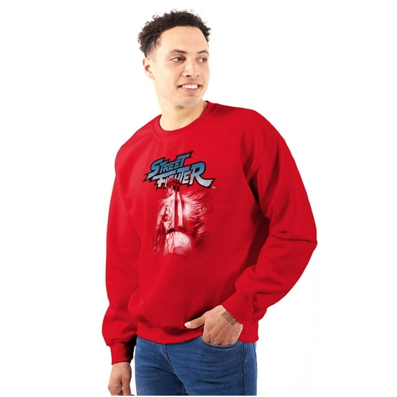 Street Fighter Video Gamer 90s Ryu Sweatshirt for Men or Women Brisco Brands M