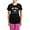 With Pink Pant, variant on CafePress - We Love Ukraine Pajamas - Women's Short Sleeve Print T-Shirt and Pants Dark Cotton Pajama Set