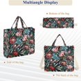 thumbnail image 6 of FORMRS Womens Corduroy Tote Bag Crossbody Shoulder Purse Handbag with Detachable Strap, Peony Dusk Pattern, 6 of 7