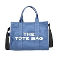 thumbnail image 2 of Bolso TheToteBag para mujer, bolso de mano portátil con letras 2023, bolso mensajero de lona de gran capacidad, 2 of 5