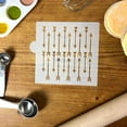 thumbnail image 2 of Arrow All Over Pattern Cookie and Craft Stencil CM123 by Designer Stencils, 2 of 3