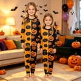 thumbnail image 4 of 2026 Matching Family Halloween Pajamas Set, Fall Sleepwear, Ghost & Pumpkin Printed Holiday Sleepwear, Soft Loungewear PJs Outfit, 4 of 5