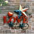 thumbnail image 3 of Rustic Hanging Metal Americana Star Patriotic July 4th Wall Decoration, 3 of 6