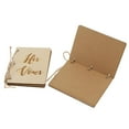 thumbnail image 6 of His And Her s Brown Kraft Paper Booklet For Engagement Gift Wedding Favors, 6 of 9
