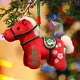 thumbnail image 2 of Chinese New Year 2026 Horse Plush Figurine, Lucky Chinese Zodiac Mascot Hanging Decoration for Indoor Outdoor Use, Zodiac New Year Blessing Souvenir(Red), 2 of 8