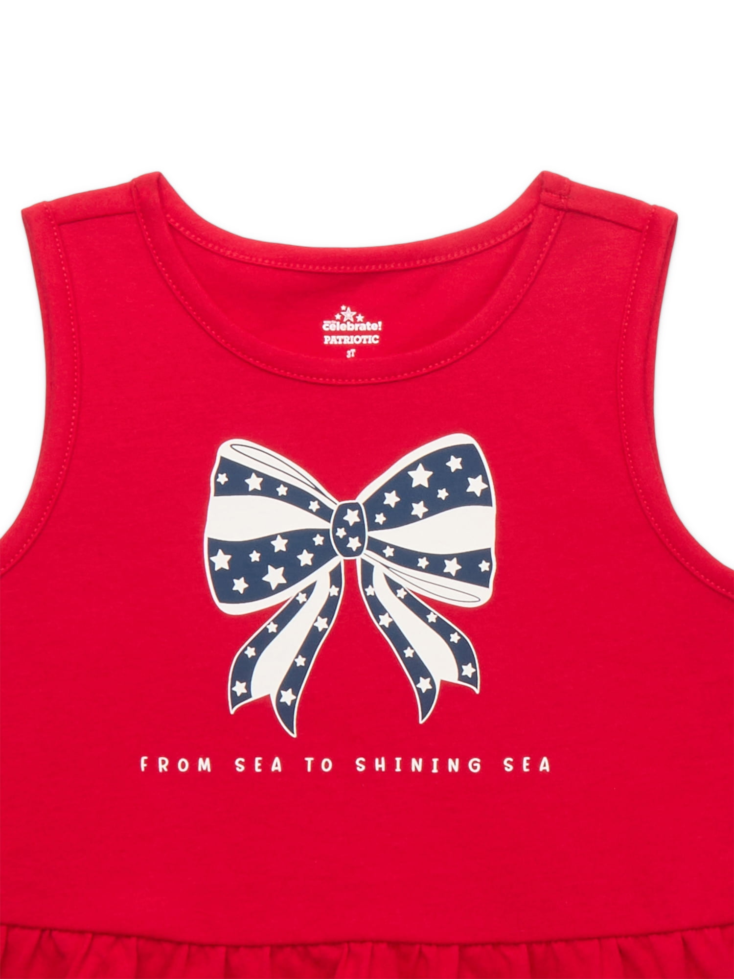 Americana Toddler Girls Peplum Tank Top from Way to Celebrate, Sizes 18M-5T