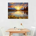 thumbnail image 2 of JRXY Nature Mountain Wall Art for Living Room, National Park Sunflower Landscape Canvas Picture Wall Decor, Sunset Grand Teton Prints Painting Artwork for Kitchen Bedroom Home Decoration picture3, 2 of 4