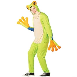 Frog Prince Costume Top With Attached Gloves Adult Green Frog Prince Costume Top With Attached Gloves Adult Green