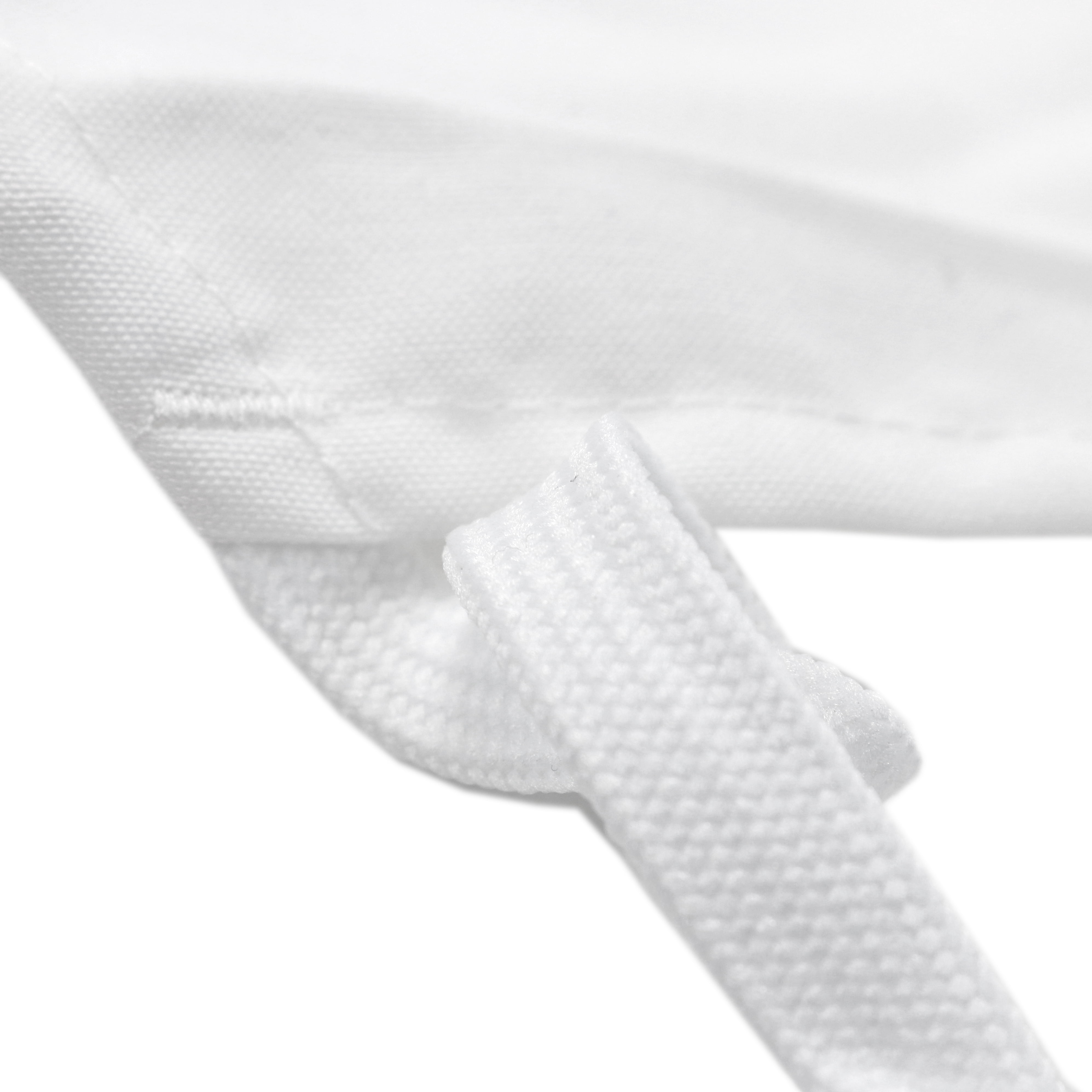 Arkwright Bib Aprons (Bulk Case of 48), For Cooking, Adjustable Ties, Knee-Length, Spun Polyester, White