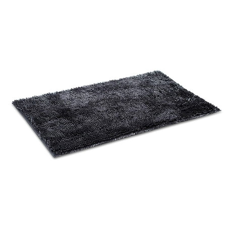 Internet's Best Microfiber Chenille Bath Mat | Non Slip Bathroom Rug | Soft Absorbent Carpet | Fast Drying Shower (34 x 20