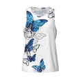 thumbnail image 4 of Haiem Blue Flying Butterflies Men Workout Tank Top Gym Bodybuilding Sleeveless Muscle T Shirts Athletic Tank Breathable Workout Shirt-Small, 4 of 9