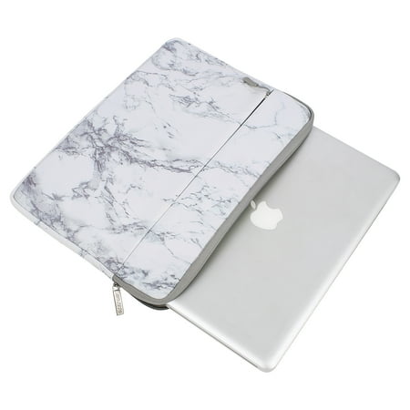 Mosiso Laptop Sleeve Bag 15-15.6 Inch MacBook Pro Ultrabook Notebook Computer Canvas Marble Pattern Protective Tablet Carrying Case (Best Macbook Sleeves 2019)