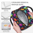 thumbnail image 3 of Easygdp Colorful Dinosaur Bolsa de Almuerzo Insulada Grande, Forro de Aluminio, Diseño Espacioso, a Prueba de Fugas, Ideal para Trabajo, Picnics, Viajes y Actividades al Aire Libre, 3 of 6
