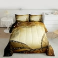 thumbnail image 2 of Manfei Vintage Film Bedding Comforter Set for Kids, Cinema Tricket Twin Comforter Sets, Movie Theater Theme Reversible Bedding Set, Breathable Home Decor, 2pcs, 2 of 8
