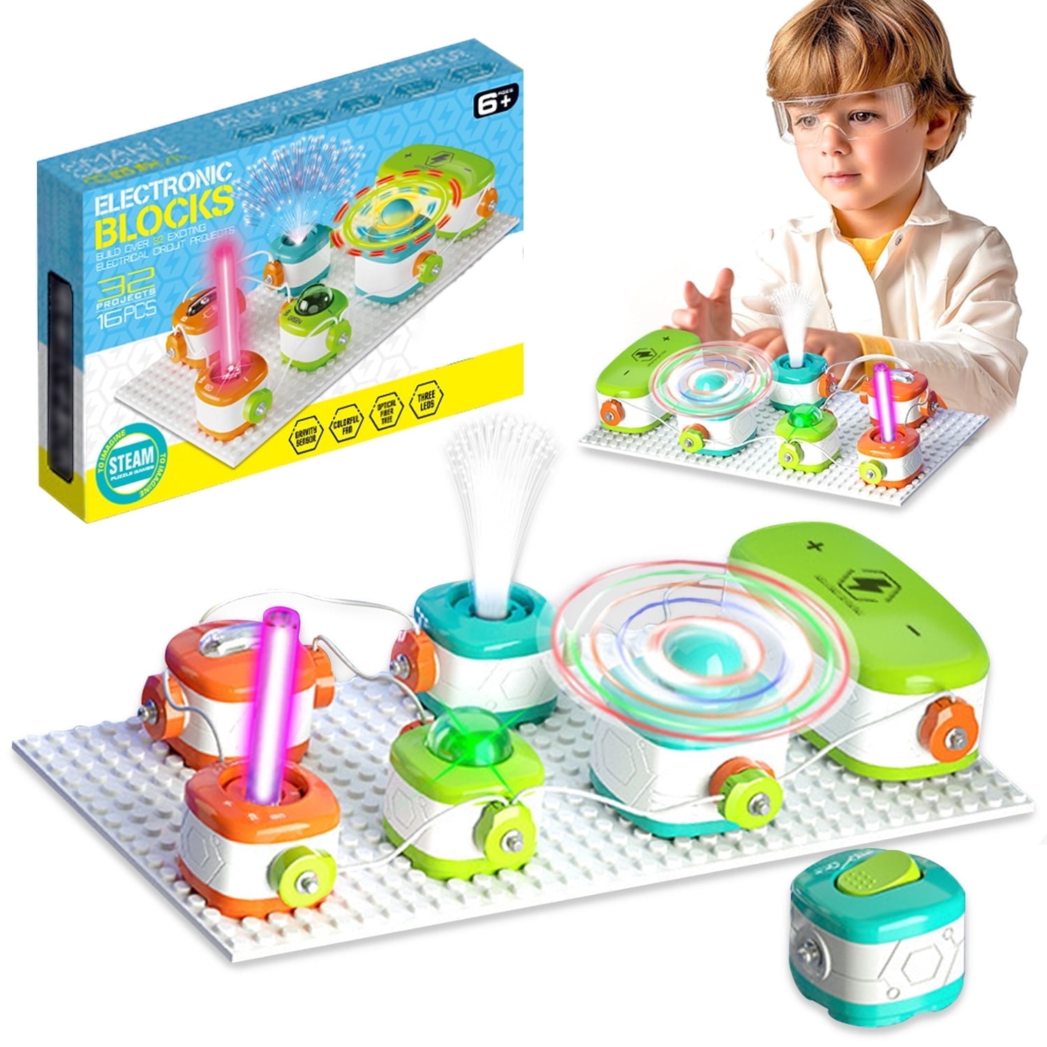 Science Kits for Kids, STEM Kits for Kids, Electronics Exploration Kit, STEM Educational Toy for Kids Boys Girls Ages 3 4 5 6 7 8 9 10 11 12
