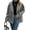 Gray, variant on ASDFVBKG Women's Fall Winter Wool Blend Jacket Comfortable Notched Collar Long Sleeve Double Breasted Peacoat Oversized Button Fashion Winter Blazer Jacket Overcoat Gray 2XL