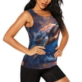 thumbnail image 2 of Bixox Women's Night Sky Turtle Printed Sleeveless Fitness Workout Running Quick-Dry Tank Top, 2 of 5