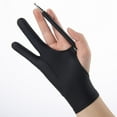 thumbnail image 6 of Drawing Glove Digital Drawing Glove Smudge Layer Anti Mistouch Graphics Painting Glove for Paper Sketching Tracing Board Two Finger L, 6 of 8