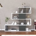 thumbnail image 2 of Karlin Modern Bookcase with Shelves, Gray Veneer, 2 of 5